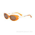 Neue billige ovale Form voller Rand stilvolle Damen Acetat Sonnenschirme